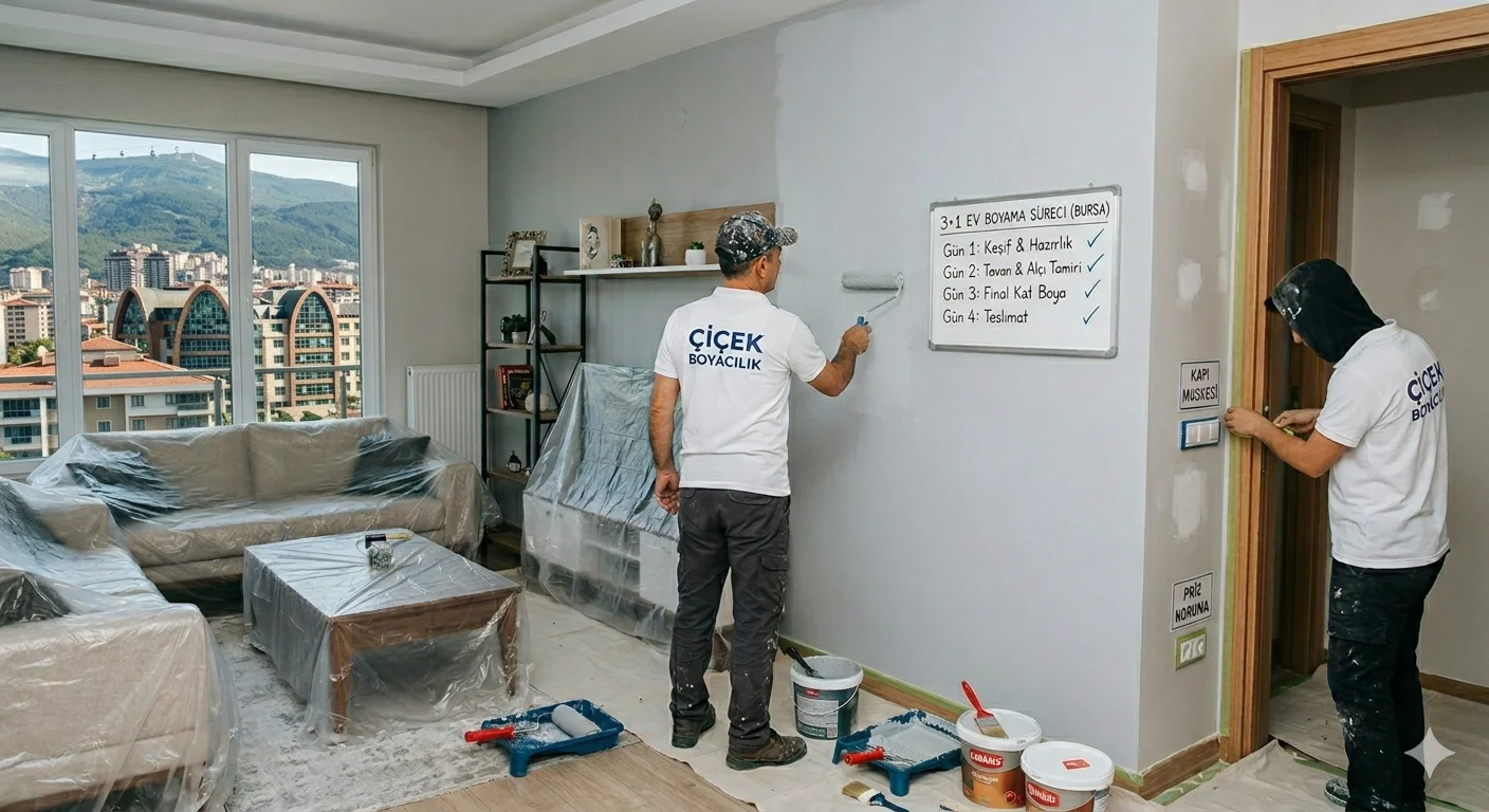 Boş veya Eşyalı 3+1 Evin Boyanması Kaç Gün Sürer?